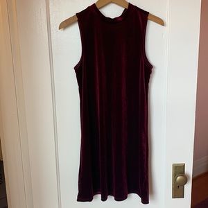 Velvet mini dress